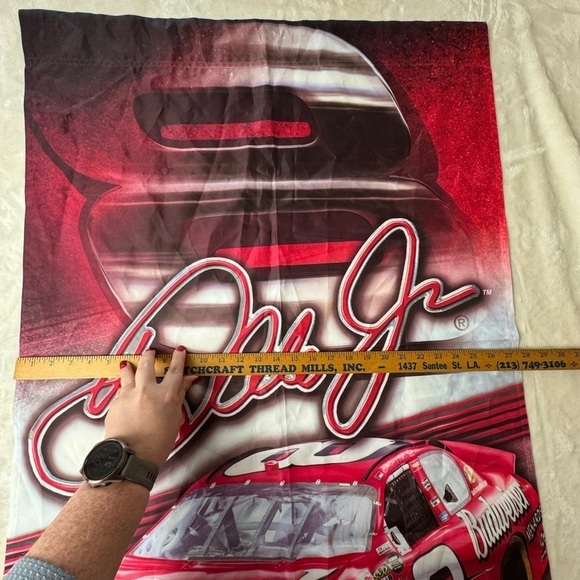 Dale Earnhardt Jr. Flag NASCAR outdoor indoor Budweiser 8 40x28 - Picture 6 of 9